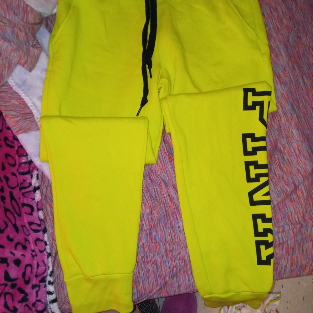 Pink Victoria Secret skinny joggers